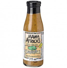 Mama Africa's Zulu Relish Jalapeno Lemon & Garlic  Glass Bottle  375 millilitre